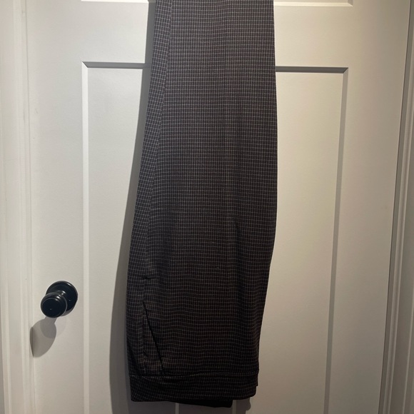 Two pair dress pants • Jessica cropped plaid + Alfred Sung bootcut grey - Picture 2 of 5